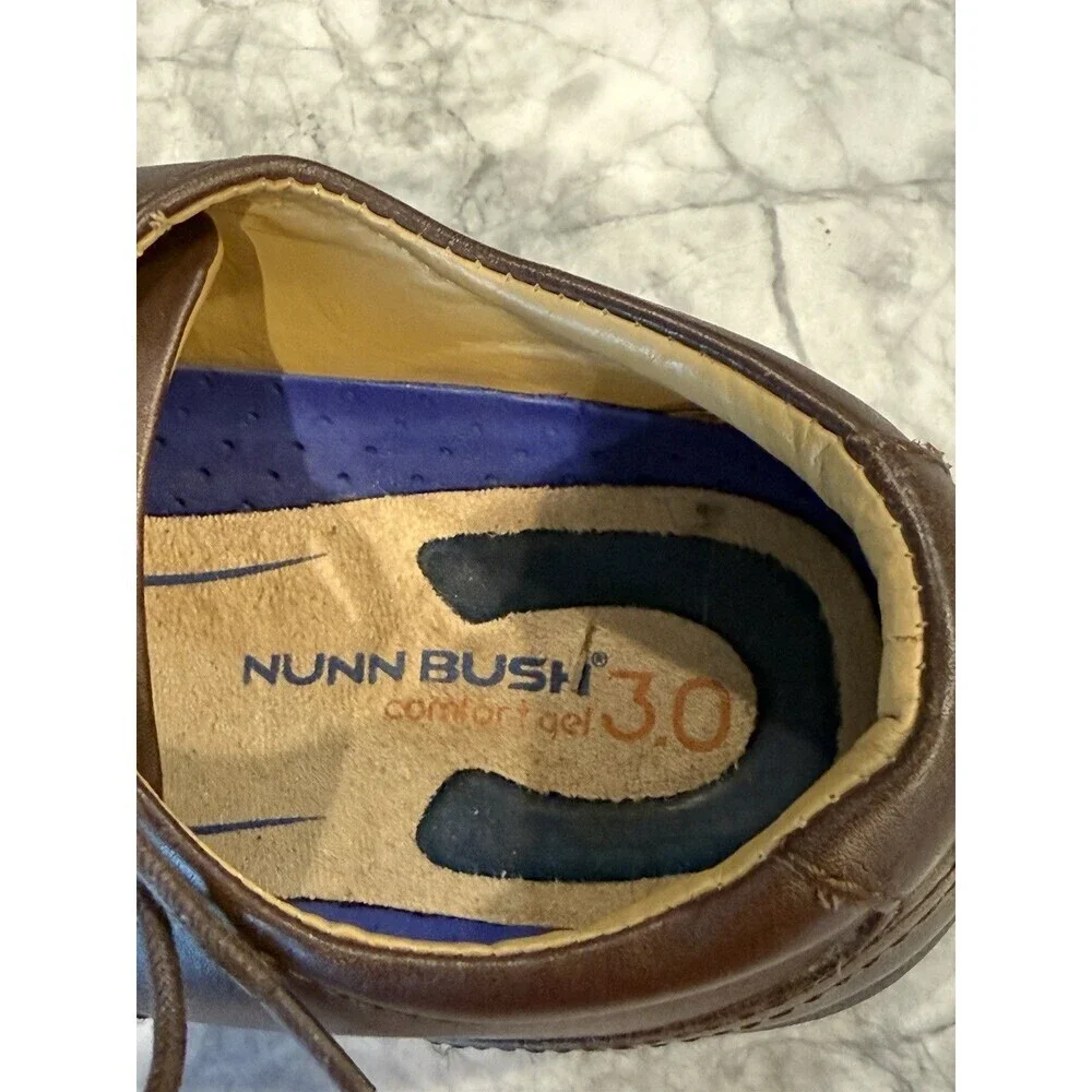 Nunn Bush Men’s Brown Leather Oxford Lace Up Shoes Size 11.5m 11 1/2